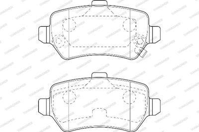 WBP23417A WAGNER Комплект тормозных колодок, дисковый тормоз