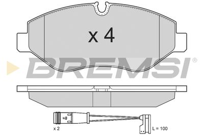 BP3292 BREMSI Комплект тормозных колодок, дисковый тормоз