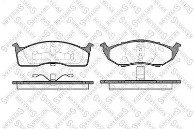 458020BSX STELLOX Комплект тормозных колодок, дисковый тормоз