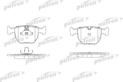 PBP997 PATRON Комплект тормозных колодок, дисковый тормоз