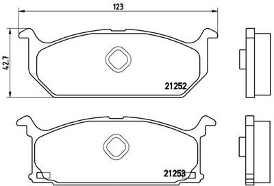 P79003 BREMBO Комплект тормозных колодок, дисковый тормоз