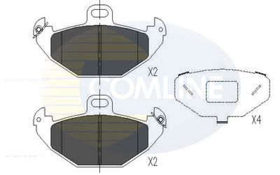 CBP01020 COMLINE Комплект тормозных колодок, дисковый тормоз