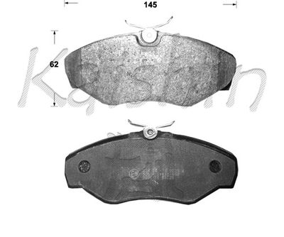 FK10091 KAISHIN Комплект тормозных колодок, дисковый тормоз