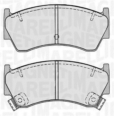 363916060518 MAGNETI MARELLI Комплект тормозных колодок, дисковый тормоз