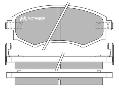 LVXL645 MOTAQUIP Комплект тормозных колодок, дисковый тормоз