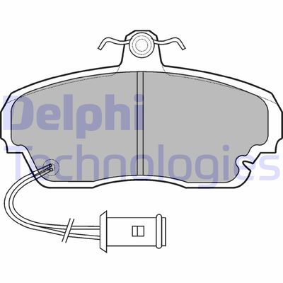 LP558 DELPHI Комплект тормозных колодок, дисковый тормоз