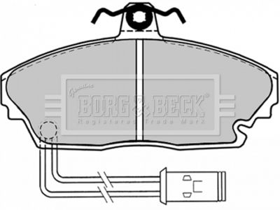 BBP1432 BORG & BECK Комплект тормозных колодок, дисковый тормоз