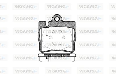 P670300 WOKING Комплект тормозных колодок, дисковый тормоз