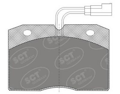 SP604PR SCT - MANNOL Комплект тормозных колодок, дисковый тормоз