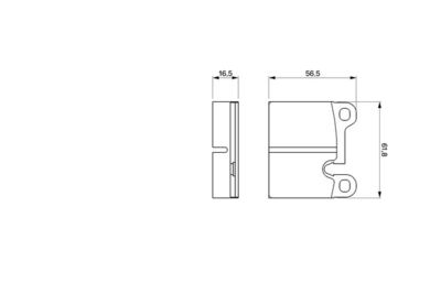 0986464671 BOSCH Комплект тормозных колодок, дисковый тормоз