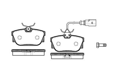 NB23224V01 NEW BLOX Комплект тормозных колодок, дисковый тормоз