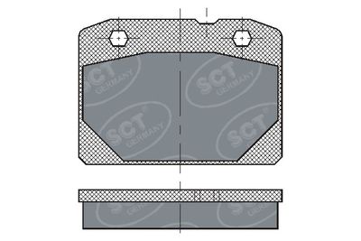 SP102PR SCT - MANNOL Комплект тормозных колодок, дисковый тормоз