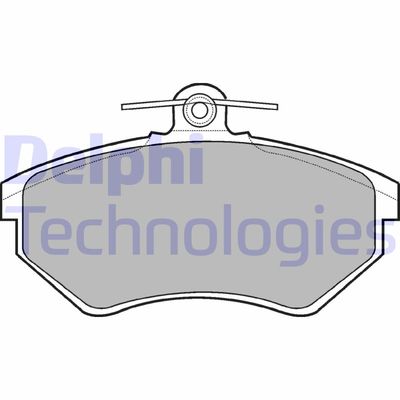 LP770 DELPHI Комплект тормозных колодок, дисковый тормоз