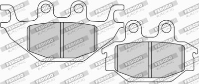 FDB2184P FERODO RACING Комплект тормозных колодок, дисковый тормоз