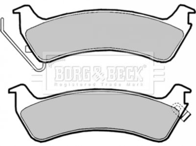 BBP1809 BORG & BECK Комплект тормозных колодок, дисковый тормоз