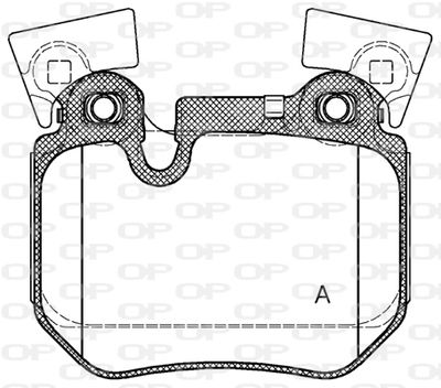 BPA137300 OPEN PARTS Комплект тормозных колодок, дисковый тормоз