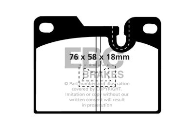 DP4346R EBC Brakes Комплект тормозных колодок, дисковый тормоз