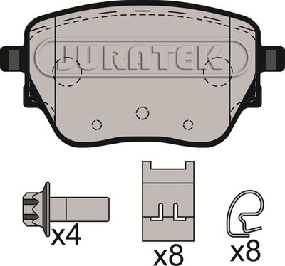 JCP8591 JURATEK Комплект тормозных колодок, дисковый тормоз