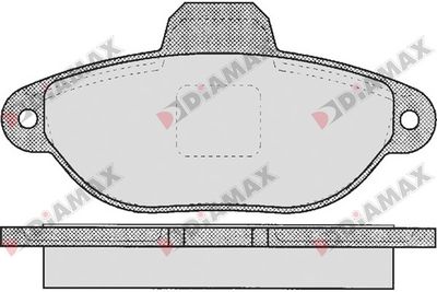 N09350 DIAMAX Комплект тормозных колодок, дисковый тормоз