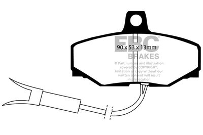 DP7572 EBC Brakes Комплект тормозных колодок, дисковый тормоз