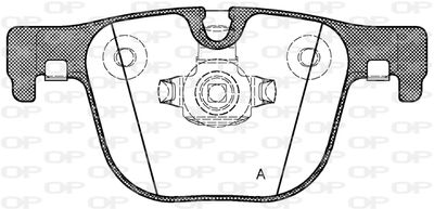 BPA149300 OPEN PARTS Комплект тормозных колодок, дисковый тормоз