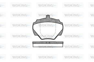 P322300 WOKING Комплект тормозных колодок, дисковый тормоз