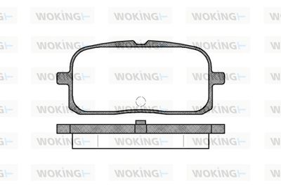 P615300 WOKING Комплект тормозных колодок, дисковый тормоз