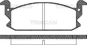 811041122 TRISCAN Комплект тормозных колодок, дисковый тормоз
