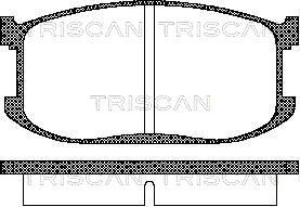 811050060 TRISCAN Комплект тормозных колодок, дисковый тормоз