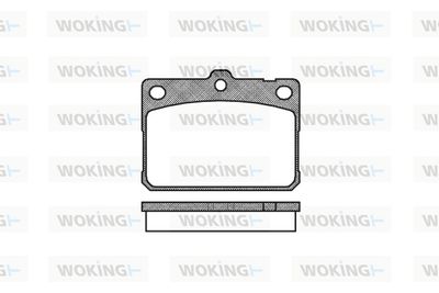 P179330 WOKING Комплект тормозных колодок, дисковый тормоз