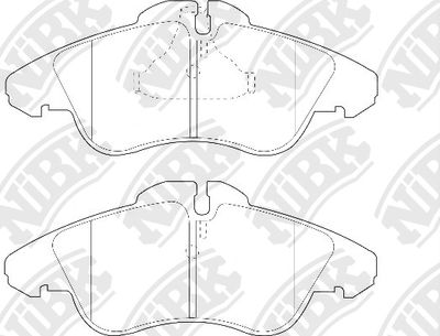 PN0301W NiBK Комплект тормозных колодок, дисковый тормоз