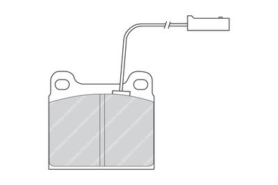 FDB724 FERODO Комплект тормозных колодок, дисковый тормоз