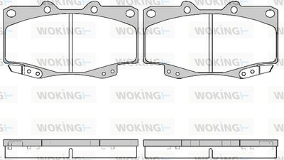 P215322 WOKING Комплект тормозных колодок, дисковый тормоз