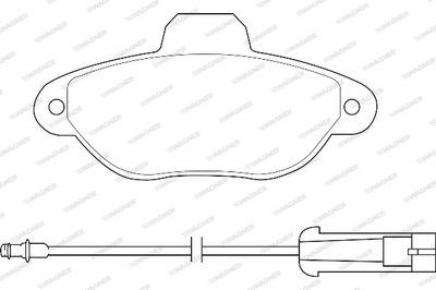 WBP21436A WAGNER Комплект тормозных колодок, дисковый тормоз