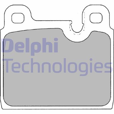 LP1108 DELPHI Комплект тормозных колодок, дисковый тормоз