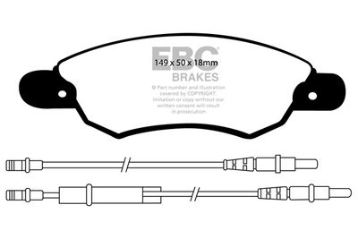 DP21370 EBC Brakes Комплект тормозных колодок, дисковый тормоз