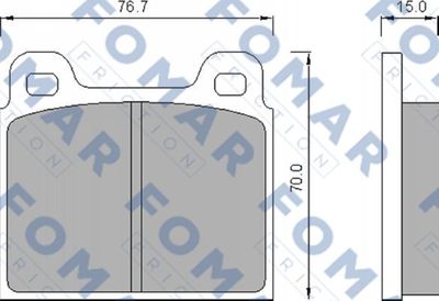 FO463281 FOMAR Friction Комплект тормозных колодок, дисковый тормоз