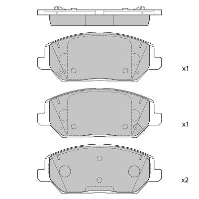 FBP4397 FI.BA Комплект тормозных колодок, дисковый тормоз