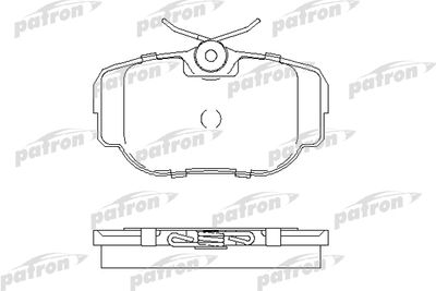 PBP981 PATRON Комплект тормозных колодок, дисковый тормоз