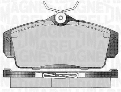 363916060344 MAGNETI MARELLI Комплект тормозных колодок, дисковый тормоз