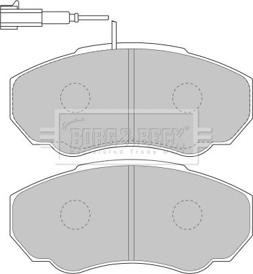 BBP1736 BORG & BECK Комплект тормозных колодок, дисковый тормоз