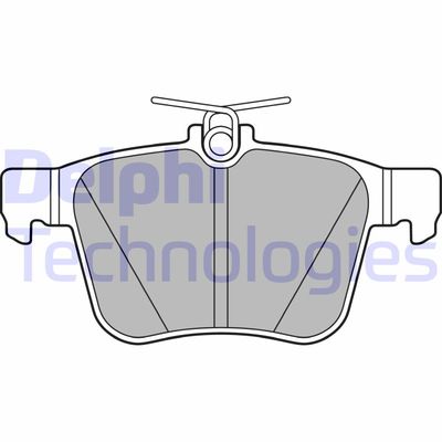 LP2697 DELPHI Комплект тормозных колодок, дисковый тормоз