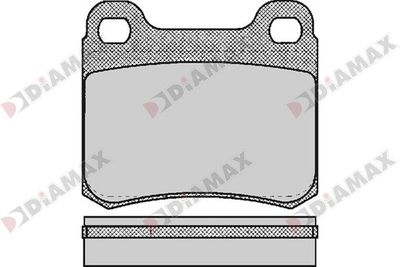 N09722 DIAMAX Комплект тормозных колодок, дисковый тормоз