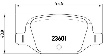 P23064 BREMBO Комплект тормозных колодок, дисковый тормоз