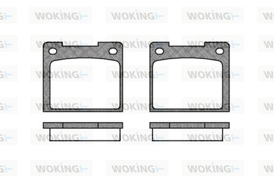 P139320 WOKING Комплект тормозных колодок, дисковый тормоз