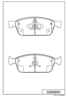 D20065H MK Kashiyama Комплект тормозных колодок, дисковый тормоз