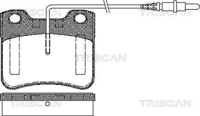 811028958 TRISCAN Комплект тормозных колодок, дисковый тормоз