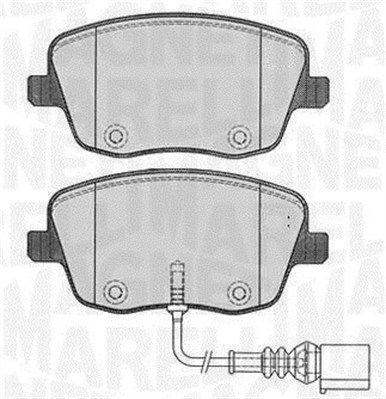 363916060576 MAGNETI MARELLI Комплект тормозных колодок, дисковый тормоз