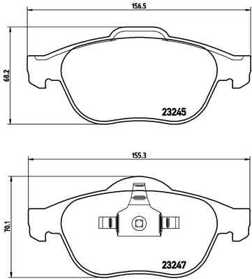 FK20254 KAISHIN Комплект тормозных колодок, дисковый тормоз