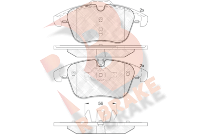 RB1885 R BRAKE Комплект тормозных колодок, дисковый тормоз